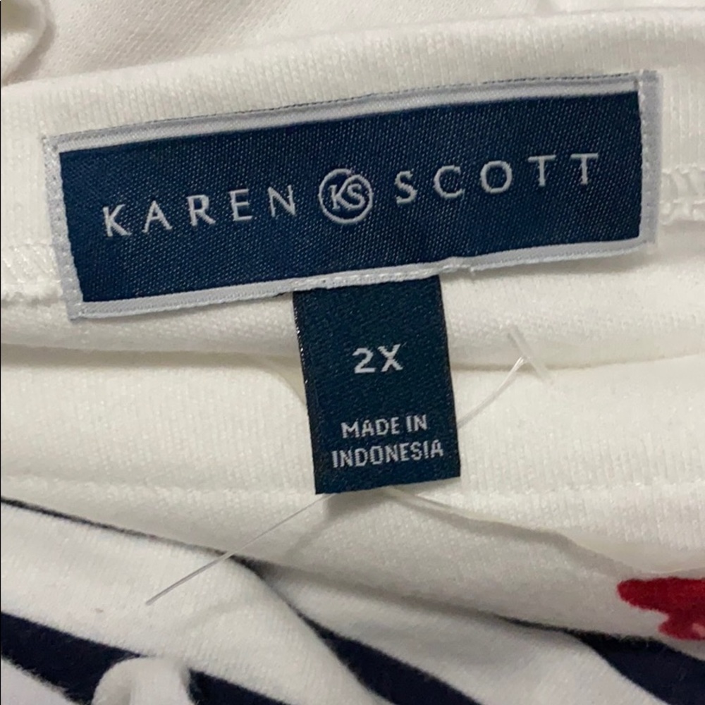Karen Scott floral 2X women’s shirt - Picture 6 of 6